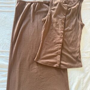 Princess Polly Tan Skirt Set